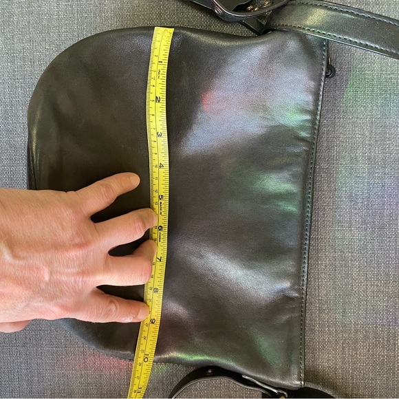 Coach Mini Bleeker Black Leather Crossbody Duffle Bag - Picture 9 of 9